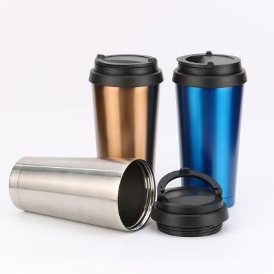 China Durable Double Wall Stainless Steel Vacuum Shake Up Lid Candle Tumbler Custom Thermos Coffee Mug for sale