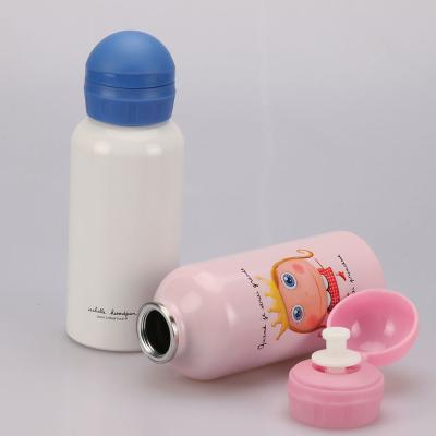 China Viable plain stainless steel water bottle white blank coated personalized sublimation water bottle for promotion gift for sale