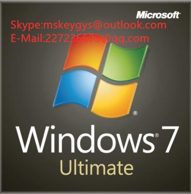 China Full Languages Windows 7 Ultimate 64 Bit Oem , Win 7 Ultimate32 Bit For 5 PCs for sale