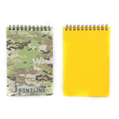 China Mini Hot Sale All Weather Notebook Tactical Waterproof Notebook Premium Custom Printed Spiral Notebook for sale