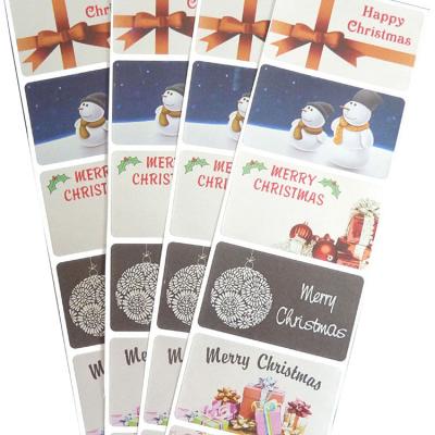 China Waterproof Personalized Christmas Gifts Label Sticky Tag Printed Custom Address Sticker for sale