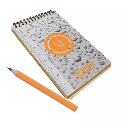 China Mini Custom Waterproof Top Spiral Mini Notepad 3x 5 inch with cover and universal pattern for sale