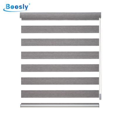 China Traditional Manual Blackout Zebra Roller Shade Blackout Zebra Blinds Customized Luxury High Quality Size Fabric Blinds for sale