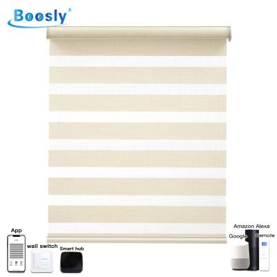 China Hot Sale Anti-UV Zebra Window Shades For Living Room Day And Night Double Layer Zebra Roller Shades for sale