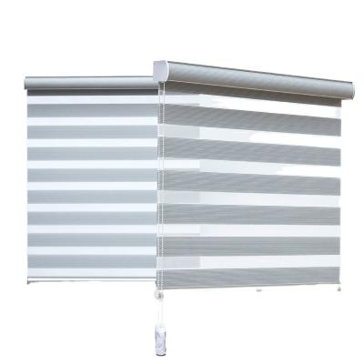 China Supplier Customized Eco-friendly Factory Size Zebra Manual Shade Blinds Day And Night Double Layer Blinds For Window for sale