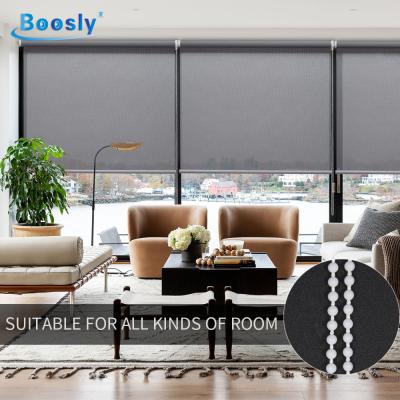 China Home Office Eco-friendly Wholesale Manual Hotel Sun Block Control Roller Shade Window Waterproof Chain Roller Blinds for sale