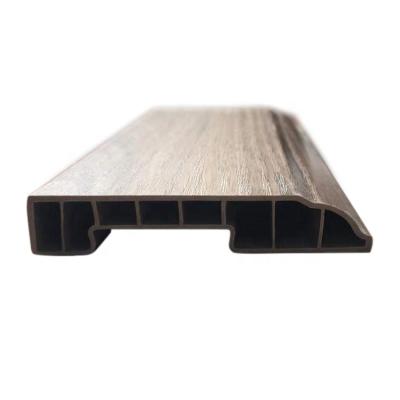 China Fireproof / Waterproof / Protect Scratch China Suppliers SPC Decking Floor Edging For Flooring Accessories HomeDecoration PVC Edging Base Board Line For Flooring for sale