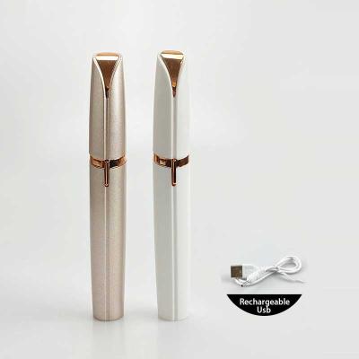 China Household USB Rechargeable Eyebrow Trimmer Electric Eyebrow Pens Shaver Eyebrow Shaver Makeup Tools Pen Hair Trimmer Facial Women for sale