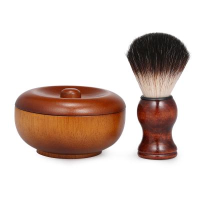 China Factory Direct Sales Versatile Men's Manual Gentle Hair Shave Sweep Beard Brush Foam Bowl Soap Bowl Scratch Care Tool Kit for sale