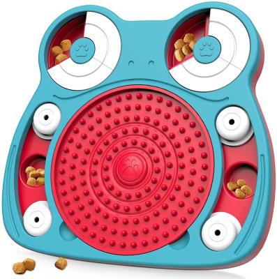 China Viable Dog Puzzle Toys, Interactive Dog Toy Slow Food Feeder with Licking Pad, IQ Training and Intellectual Enrichment Dog Toy for sale