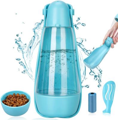 China Non-Automatic Dog Bottle, Portable Dog Water Bottle For Traveling Outdoor Activities, Foldable Dog Water Dispenser With Drinking And Feeding for sale