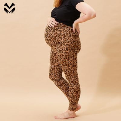 China Antibacterial Custom High Waisted Fitness Leopard Print Yoga Leggings High Waist Maternity Leggings Clothing for sale