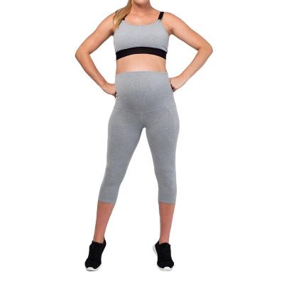 China New Full Ankle Length Radiation Protection Pregnancy Maternity Women's Yoga Pants Maternity Leggings Soft Custom Made Maternity Leggings for sale