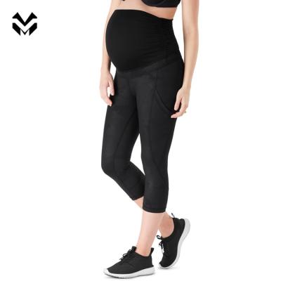 China Breathable Quick Dry Pregnant Women Leggings High Waist Radiation Protection Women Pants Maternity Leggings for sale