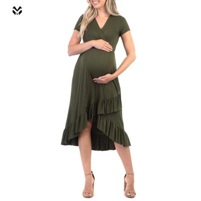 China Anti-Allergy Summer Hot Sailing Maternity And Nursing Dress Outdoor Short Sleeves Pregnancy Clothes For Office for sale