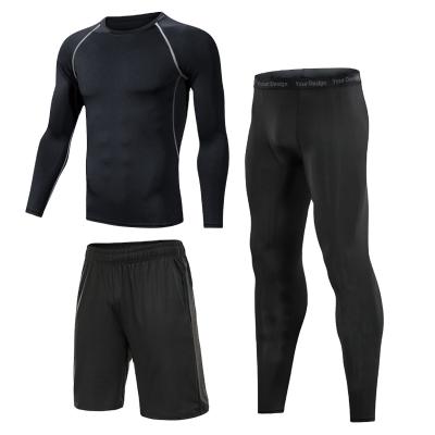 China Wholesale Breathable Fitness Clothing Running Sportswear Sets Gym Sports Wear Plus Size Mens Training Suits for sale