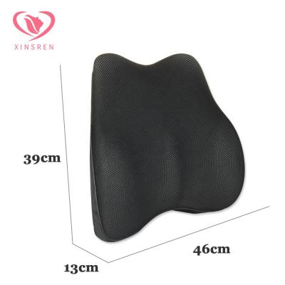 China Orthopedic Massage Chair Ergonomic Pillow Wedge Memory Foam Car Seat 3d Lumbar Support Back Cushion Pillow For Office for sale