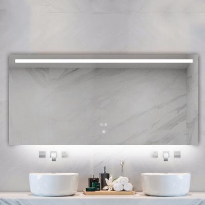 China Bright Smart LED Illuminated Backlit Mirror With Built In TV Customized Sale Silver Music Light Speaker Lamp GUA Clear Switch for sale