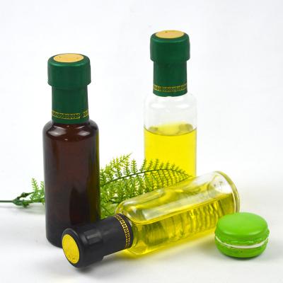 China Cooking Oil 100ml 250ml 500ml 750ml Clear Round Marasca Glass Bottle Olive Oil Bottle for sale