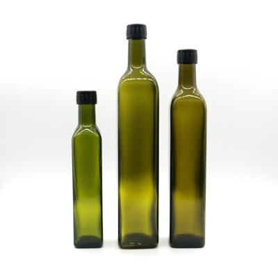 China Food Grade Amber Transparent Dorica Olive Oil Dark Green Food Grade 300ml 500ml 750ml 250ml 500ml 750ml 1000ml Glass Bottle for sale