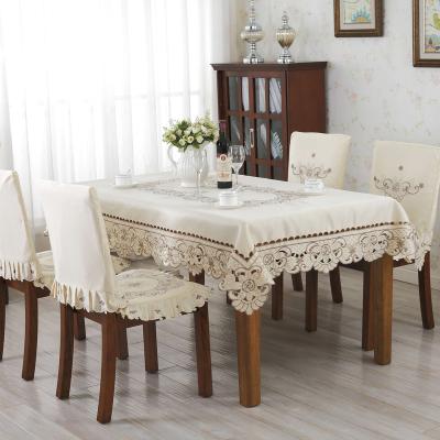 China European style waterproof luxury covers European tablecloth wholesale modern tablecloth factory lace embroidery direct sales for sale