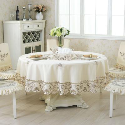 China Custom embroidery the banquet hotel tablecloth hot sale tablecloth computer waterproof European classical pastoral home wedding low for sale