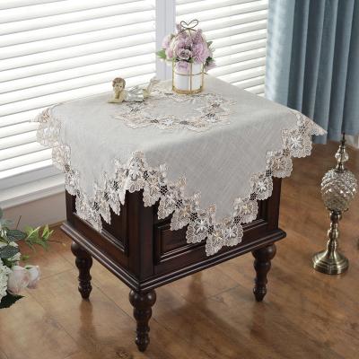 China Custom embroidery the banquet hotel tablecloth hot sale tablecloth computer waterproof European classical pastoral home wedding low for sale