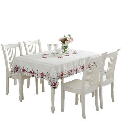 China Computer-embroidered tablecloth wedding waterproof hot-selling European-style gardening water-soluble family for sale