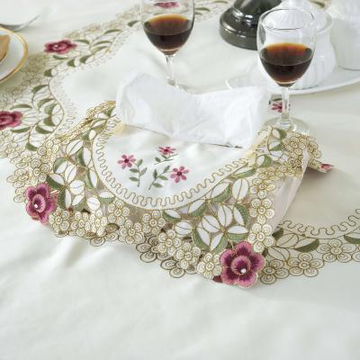 China High End Waterproof Wedding Banquet Hotel Table Cloth Tian European Flag Table Cloth Box Cloth Table Cloth for sale