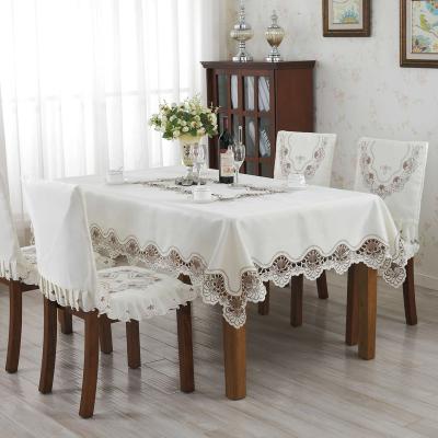 China Sofa Cover Tissue Box Tablecloth Table Flag Hotel Wedding Banquet Waterproof Embroidered Table Cloth for sale