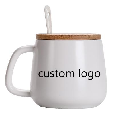 China Custom Logo Coffee Mugs Coffee Mugs Eco-Friendly Arabic Sustainable Coffee Cup Custom Logo Mugs With Lid Spoon Gift Box for sale