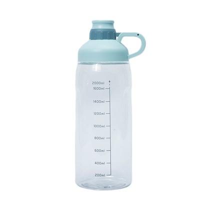 China Super Durable 2000ml Capacity Gym Bottles Water Bottle Portable Outdoor Students Fitness Sports Celebrity Net Cups for sale