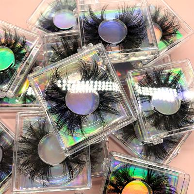 China Deeply True 3D Mink Lashes Wholesale Vendor 3D Mink Eyelashes From 100% 25Mm Mink Eyelash Vendor With Custom Lash Boxes for sale