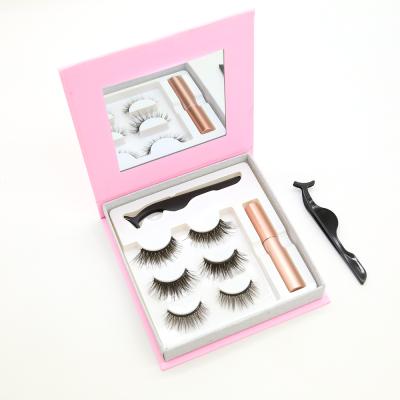 China Wholesale natural 3d mink eyelashes natural false eyelashes 3d mink eyelashes for sale