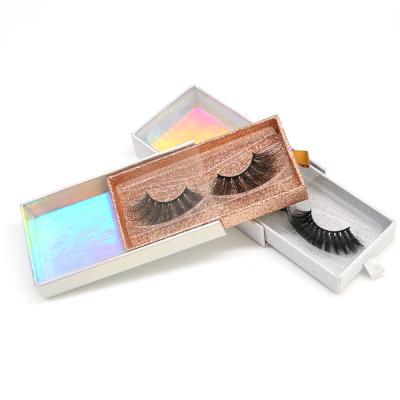 China Natural Lashes Wholesale Custom Made Seller Logo Case 100% New Handmade Fiber Eyelashes Lashbox Fluffy Wholesale Packaging for sale