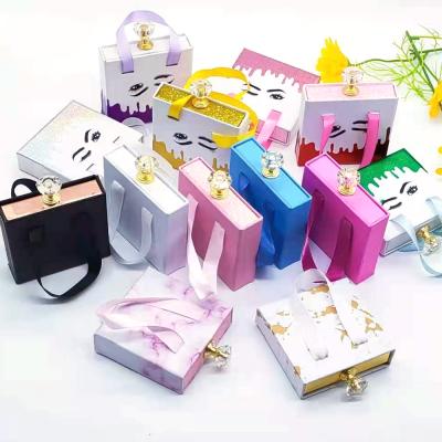 China Private Label Recyclable Logo Pink Eyelash Packaging Box Custom Made Lash Case Vendor Wholesale Luxury Eyelash Boxes for sale