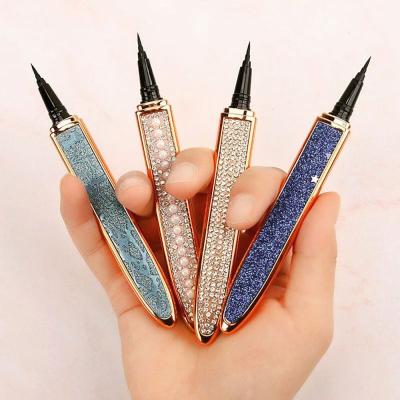 China Logo Luxury Rhinestone Liquid Liners Waterproof Custom Self Adhesive Best Eyeliner Manufacturer for sale