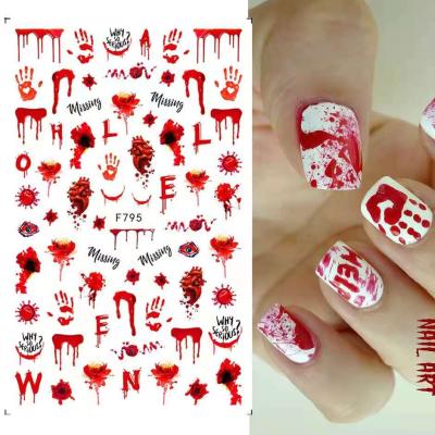 China 3d Nail Art DIY Decoration New 5D Embossed Flower Design Self Adhesive Manicure Nail Stickers For Nail Art Decoration for sale