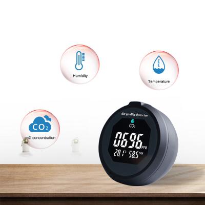 China Indoor Infrared Monitor NDIR Sensor CO2 Meter Test CE Air Quality CO2 Detector Rechargeable CO2 Monitor for sale