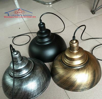 China Industrial Wholesale Cheap Price Industrial Black White Copper Metal Vintage Hanging Lighting Pendant Lights LED 9910 for sale