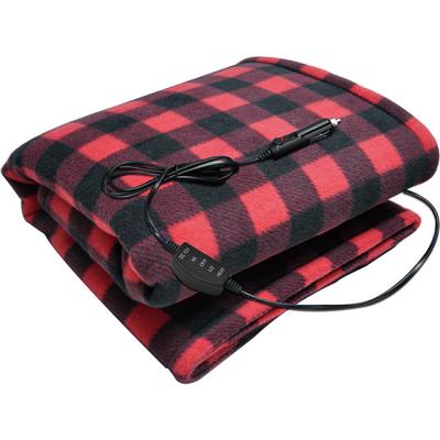 China Factory Quality 190G Fleece 12V Lightweight Fleece Blankets Customized Electric Blanket And Portable for sale