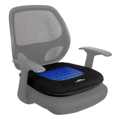 China SOJOY Easy Increased Air Circulation To Keep Your Cool Black Gel Raised Seat Massager Cushion Bottom Cool for sale