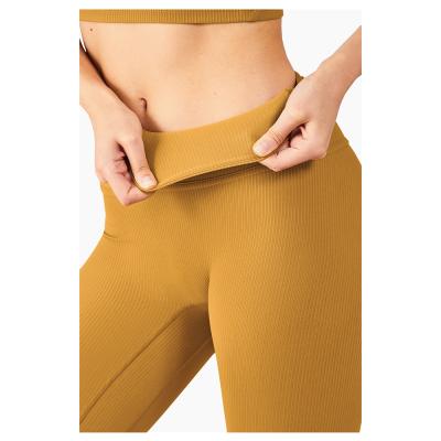 China New Fashion OEM Breathable Tights Solid Colors High Waisted Women Fitness Yoga Pants for sale