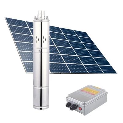 China Available in Brass and Stainless Steel DC 3inch Submersible Solar Well Water Pump for Agriculture 400w/600w/1100w for sale