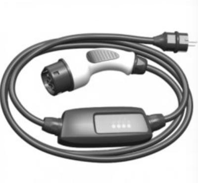 China Power off memory cable IEC 62196 type EV - 2 charging to schuko with controlbox 16A for sale