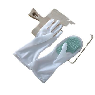 China Reusable Magic Brush Washing Kitchen Silicone Glove Housework Cleaning Dishwashing Gloves for sale