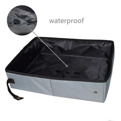 China Wholesale Folding Portable Raincoat Cat Litter Box Waterproof for Travel Camping for sale