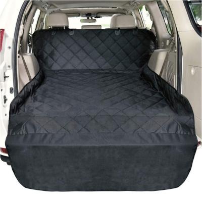 China Wholesale Waterproof Car Trunk Pet Cargo Cover For Dog Trunk Dog Seat Mat With Bumper Fin Protector for sale