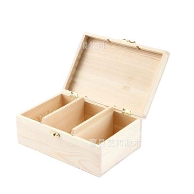 China CLASSIC Pine traditional Chinese medicine gift box Honey package tea package Creative custom wooden honey gift box multi-box for sale