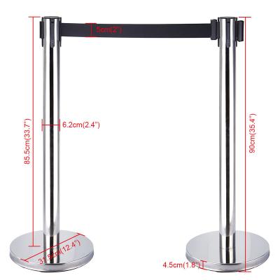 China Safety Security Crowd Control Mirror Metal Stand Post With Cast Iron Base for sale